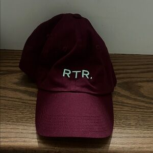 Burgundy Cap with Embroidered Logo